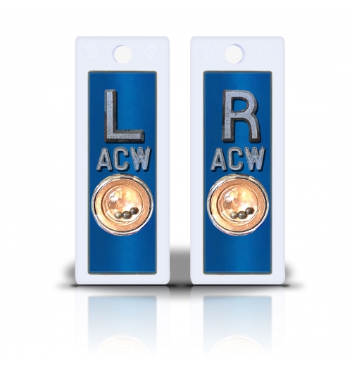 2 1/2" Height Non Sticky Positioning Xray Markers- Blue Sapphire Metallic